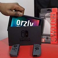 Orzly Premium Tempered Glass Screen Protector for Nintendo Switch