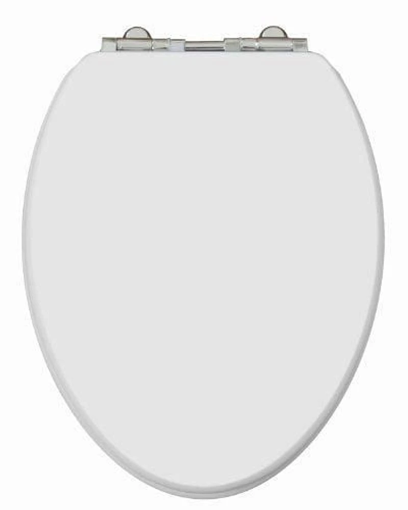 Siège de toilette allongé 2-en-1 TinyHiney à charnière chromée avec couvercle qui ferme délicatement pour enfants et adultes de TopSeat