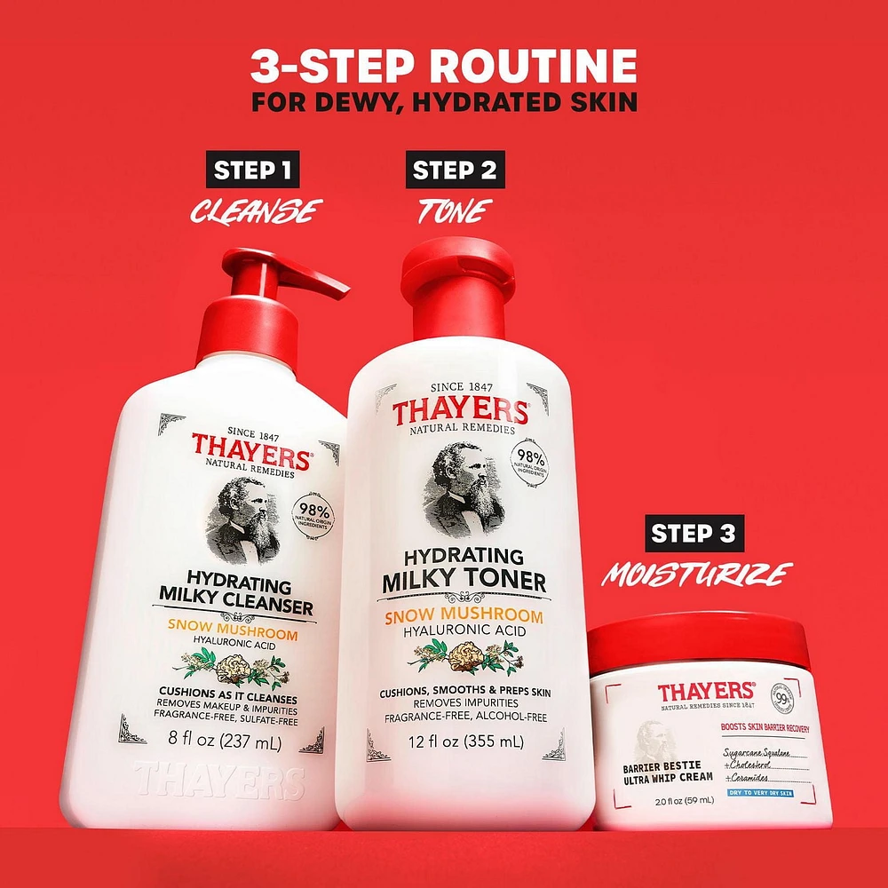Thayers Milky Face Toner Skin Care, For All Skin Types, 355 mL