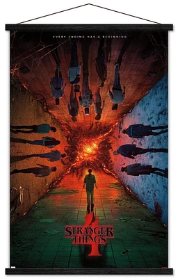 Netflix Stranger Things: Season 4 - Group Teaser One Sheet Wall Poster, 22.375" x 34"