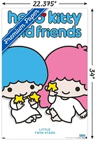 Hello Kitty and Friends: Hello - Little Twin Stars Feature Series Wall Poster with Pushpins, 22.375" x 34"