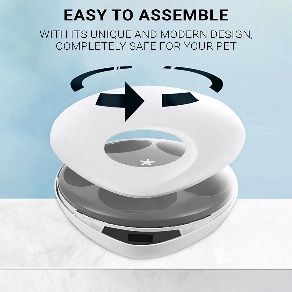 Instachew Purechew Mix 5-Meal Automatic Pet Feeder, Dry & Wet Food Automatic Cat Feeder