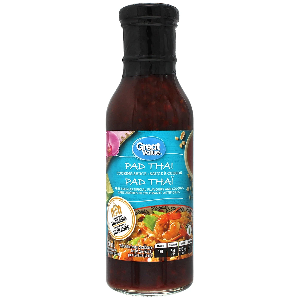 Sauce à cuisson Pad Thaï Great Value 350 ml