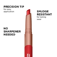 L'Oréal Paris Infallible Crayon à Lèvres Mat, Ultra-Pigmenté, Longue Tenue , Brulée Everyday 508, 3.6  GR