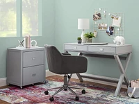 Posey Grey Writing Desk