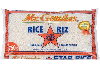 MG STAR WHITE RICE - FRENCH MR GOUDAS STAR BLANC RIZ 750G