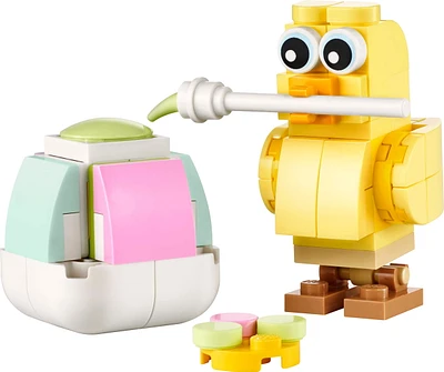 LEGO Creator Easter Egg Chick Painting Fun - Building Kit with Chick and Egg - Great Easter Basket Stuffer - 30690