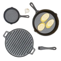 Home Basics 4-Piece Cast Iron Cook Set