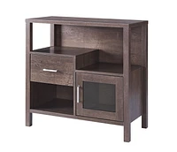Storage Cabinet, Walnut Oak