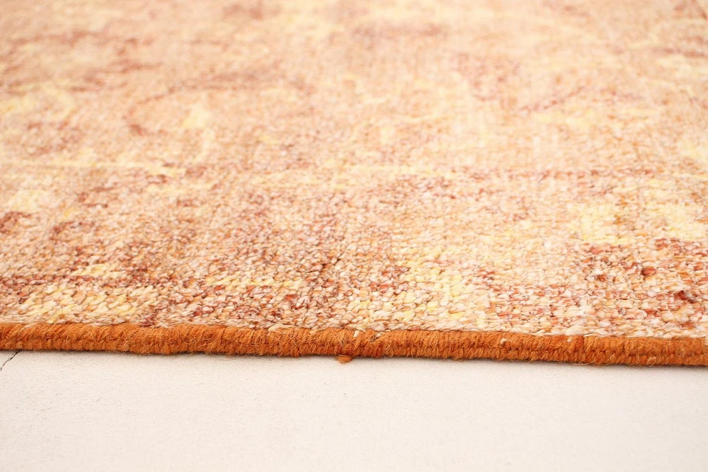 ECARPETGALLERY 5'0" x 7'10"  Transitional Jules Oushak Hand-knotted Area Rug for Living Room, Dining Room and Bedroom in Brown