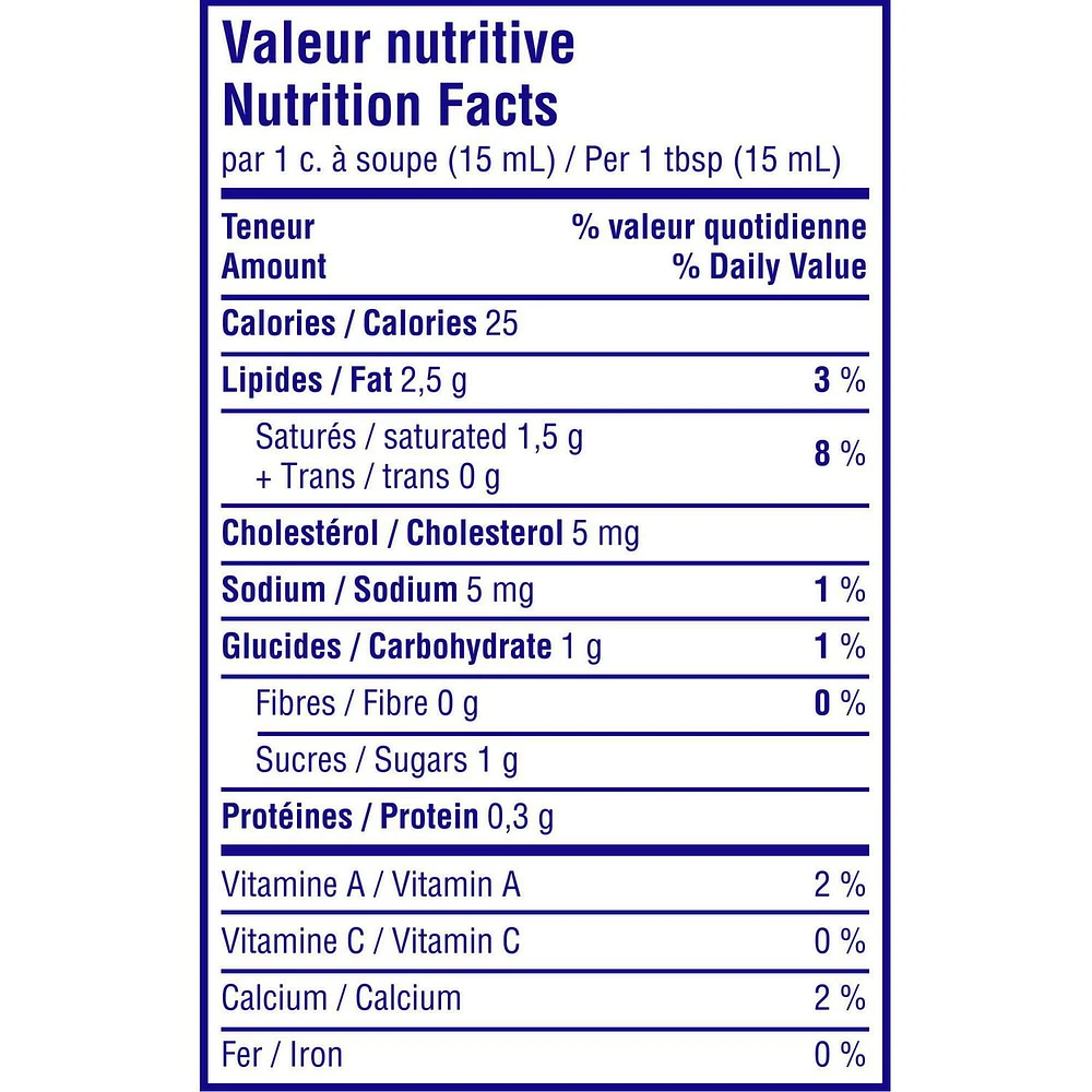 Québon 15% Country Style Cream, 473 mL