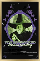The Wizard Of Oz - You Say Wicked Wall Poster, 22.375" x 34" Framed