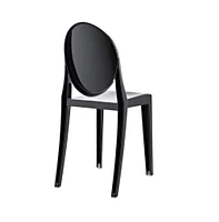 Heavenly Collection Plastique Noir Chaise Sans Bras