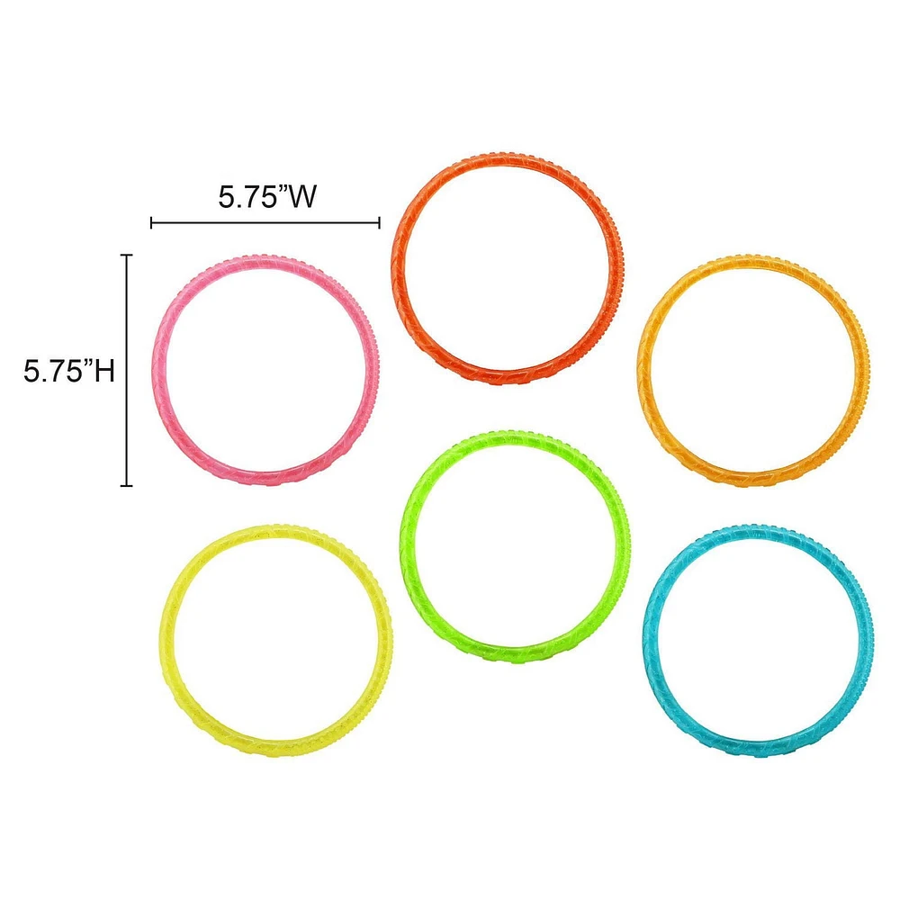 Play Day Dive Rings Six Pack Summer Time Pool Fun Ages 3+