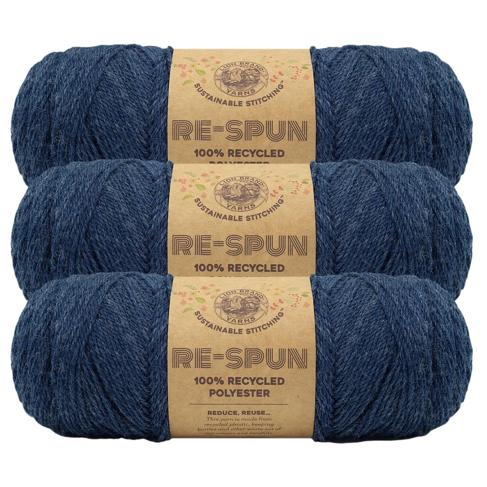 Lion Brand Re-Spun Yarn (3-Pack