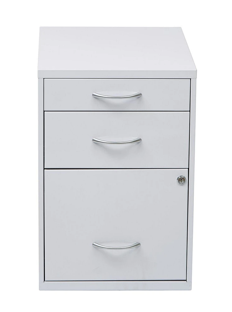 Classeur en métal OSP Designs de 22 po en blanc