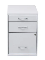 Classeur en métal OSP Designs de 22 po en blanc