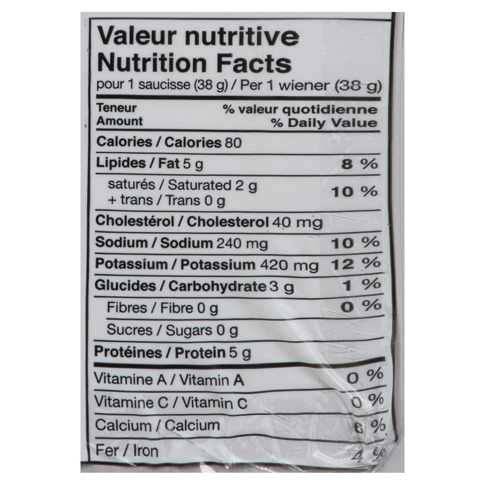 Saucisses légères originales Lafleur 450g
