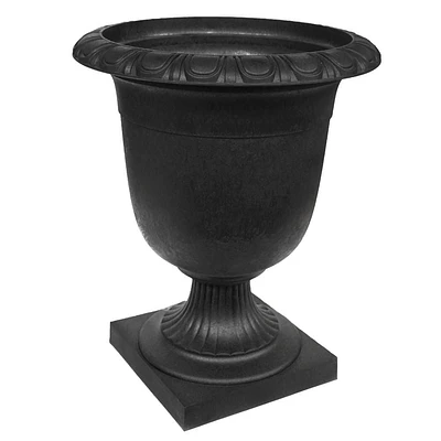 Tierra Verde 19" x 23" Crescendo Urn Planter In Slate, Made from recycled materials