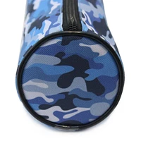 Pen+Gear Blue Camouflage Design Barrel Pencil Pouch