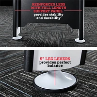 ESPN Premium 84 Inch Air Powered Hockey Table with LED Touch Screen Scorer