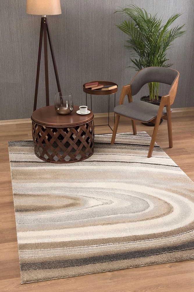 Rug Branch New Zealand Plush Collection Moderne Abstraite Tapis de Zone
