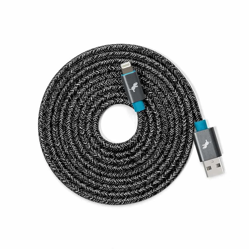 PowerKnit USB-A to Lightning 6ft Cable Space Grey, PowerKnit USB-A to Lightning 6ft 60W