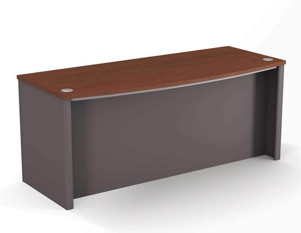 Bestar Connexion 71W Desk Shell in slate & sandstone