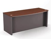 Bestar Connexion 71W Desk Shell in slate & sandstone