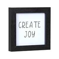 Create Joy 6x6 Framed Accent Art, 6in x 6in