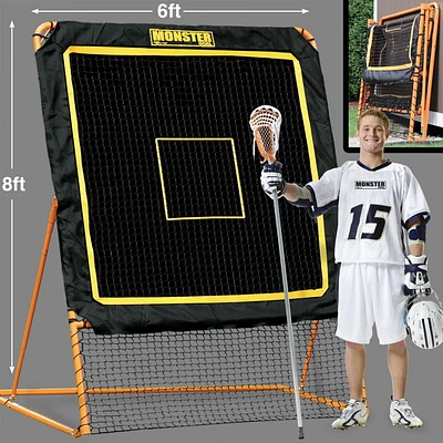 Filet de rebond de crosse inclinable et pliable d’EZgoal de 8’x6’