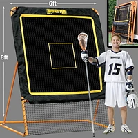 Filet de rebond de crosse inclinable et pliable d’EZgoal de 8’x6’
