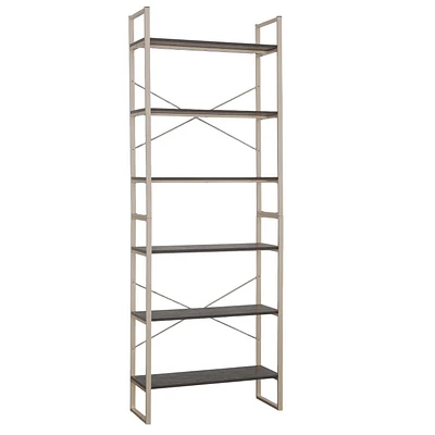 Sauder Walter Heights Bookcase, Blade Walnut, 433375