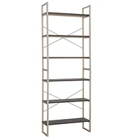 Sauder Walter Heights Bookcase, Blade Walnut, 433375