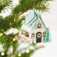 Carte en relief de Noël – Signature de Hallmark (Décoration – Maison du père Noël en 3 dimensions)