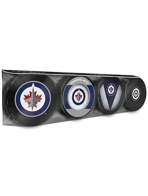ENSEMBLE DE 4 RONDELLES WINNIPEG JETS