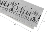 Chemin De Table En Tapisserie Let It Snow 36" - Ensemble De 2