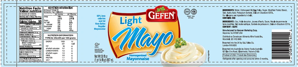 MAYONNAISE LITE - FRENCH