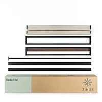Zinus Suzanne cadre de lit plateforme en métal et bois de 6 pouces