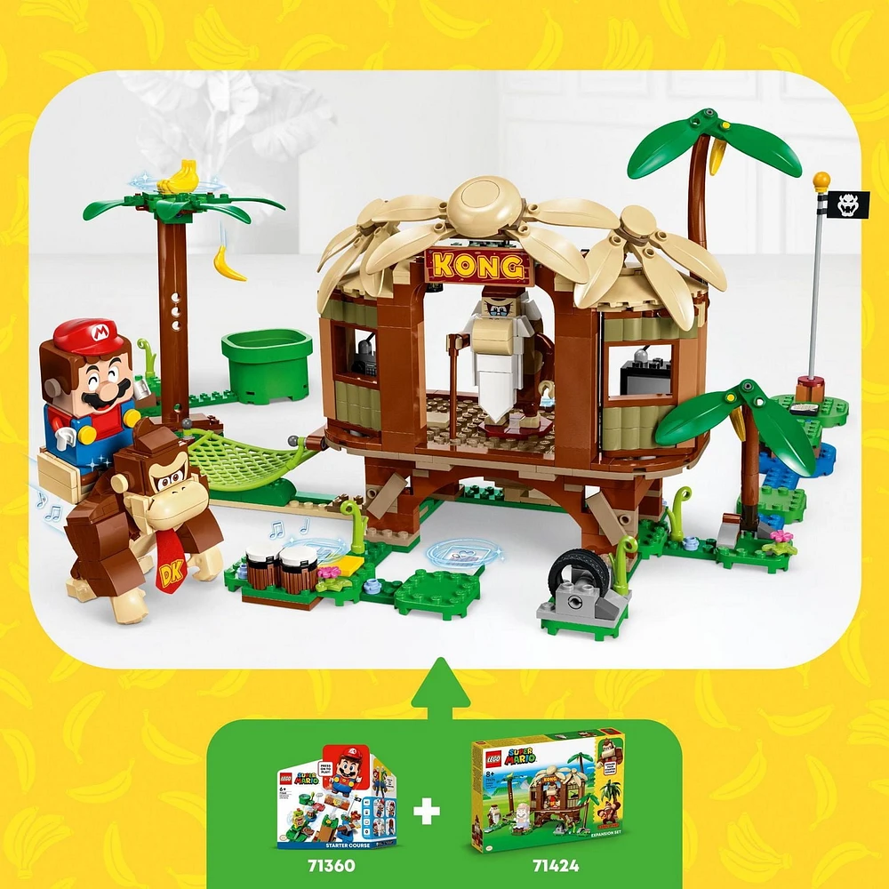 LEGO Super Mario Ensemble d’extension La cabane de Donkey Kong 71424 Ensemble de jeu de construction (555 pièces)