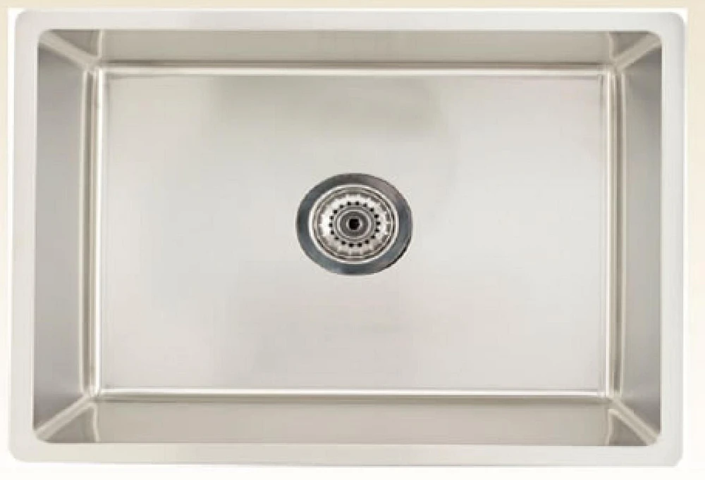 American Imaginations 31-in. Évier de cuisine en acier inoxydable approuvé par W CSA avec 1 bol et calibre 18