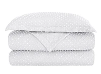 Dot Clip Prewashed Duvet Cover Set