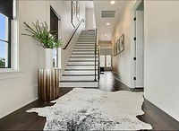 TAPIS KOBE EN PEAU DE VACHE 5' X 7' S&P