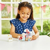 Calico Critters Popcorn Trike, ensemble de jeu pour maison de poupée avec figurine et accessoires