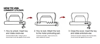 Kovix Outboard Motor Boat Stainless Steel Hi-Security Locking System