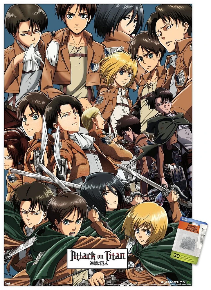 Attack on Titan - Collage Wall Poster, 22.375" x 34"