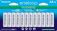 Panasonic Eneloop AA 2100 Cycle Ni-MH Pre-Charged Rechargeable Batteries, (Pack of 12)