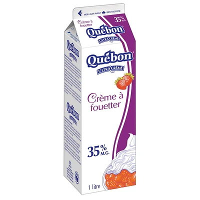 Crème à fouetter 35 % Québon 1 litre