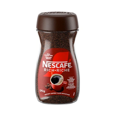 Rich Instant Coffee, Responsibly Sourced, Made From 100% Pure Coffee, Just Add Hot Water, 170 g