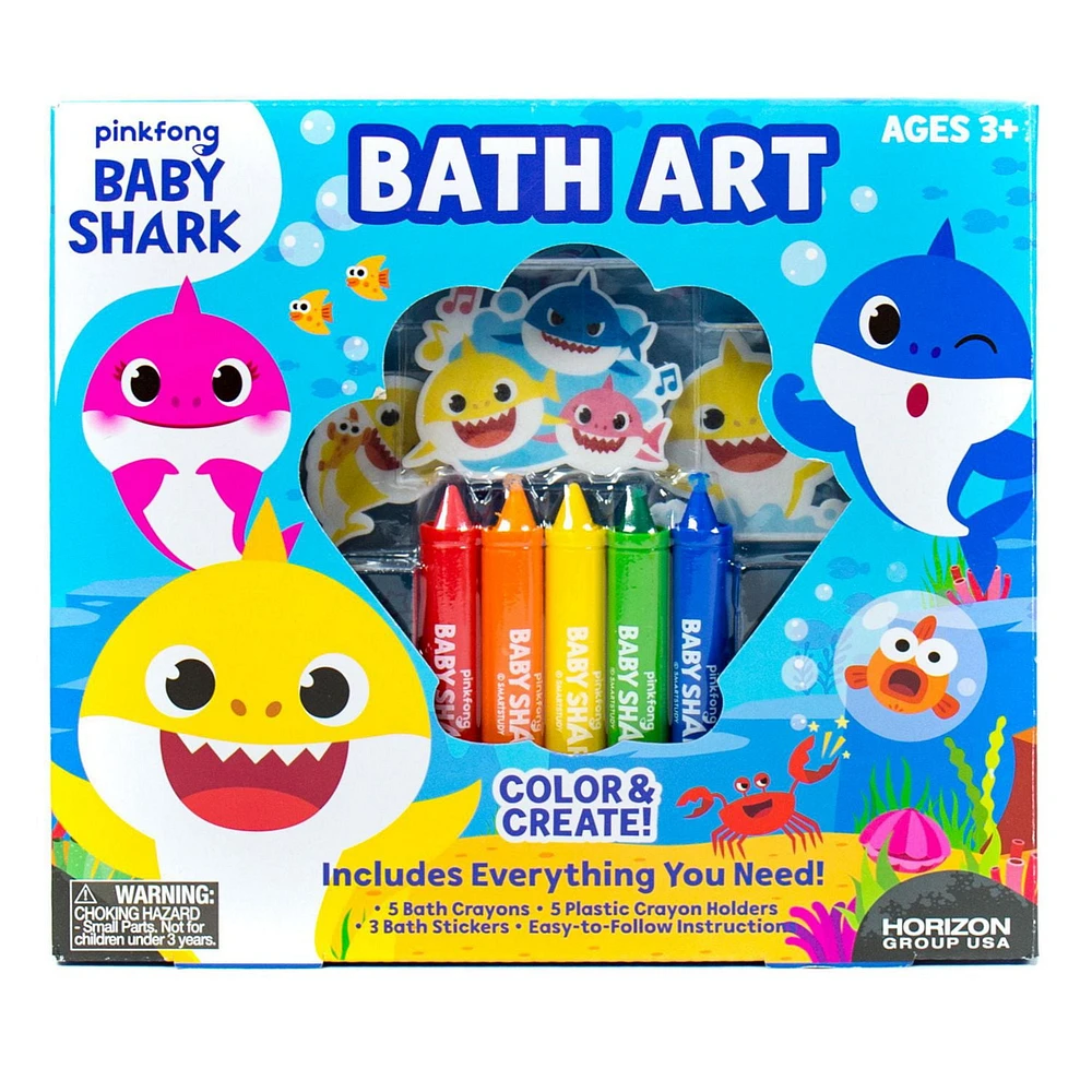 Baby Shark Bath Art Creations